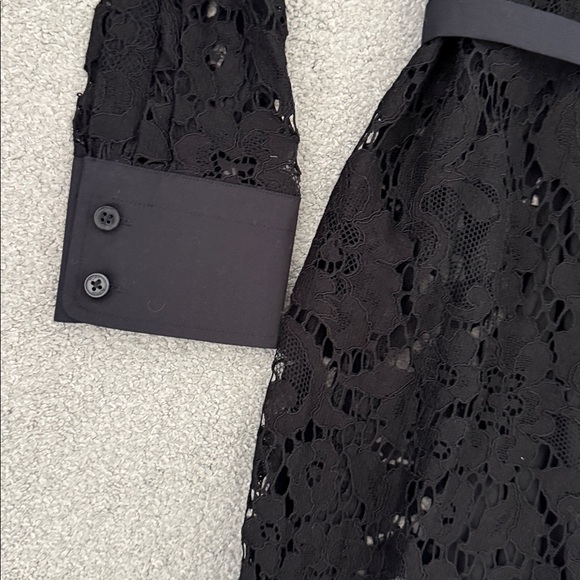 NWT Tory Burch Black Lace Shirtdress - Picture 3 of 8